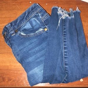 Extra high waisted skinny jeans